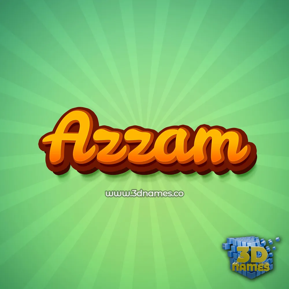 azzam in Green Rays style - 3D name wallpaper azzam in Green Rays style - 3D name wallpaper