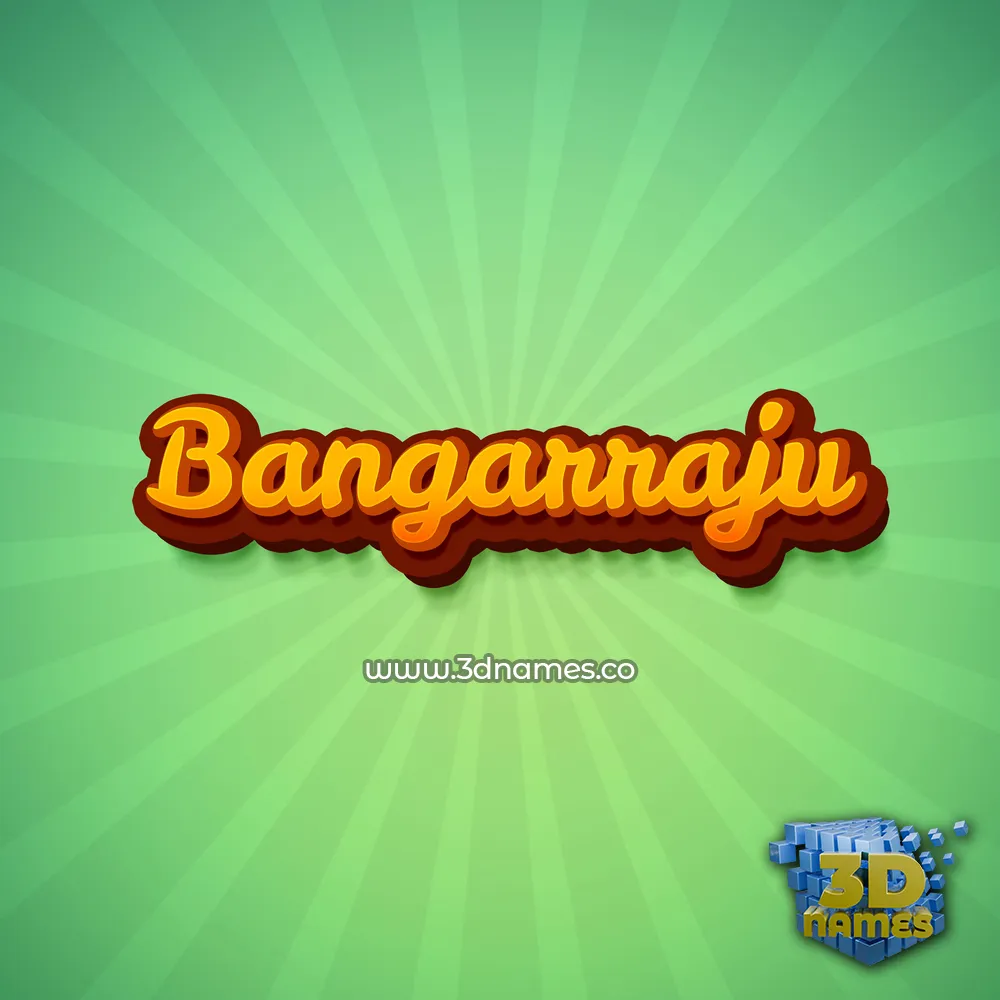 bangarraju in Green Rays style - 3D name wallpaper bangarraju in Green Rays style - 3D name wallpaper