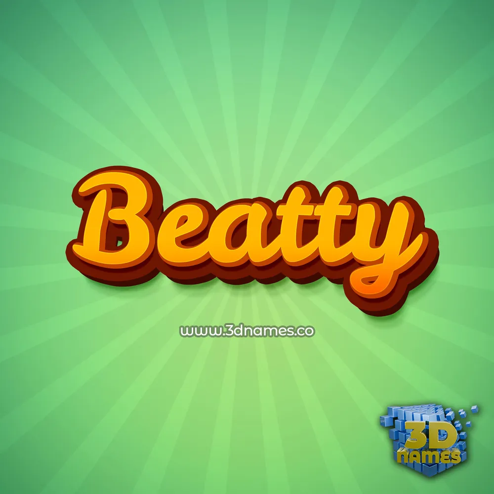 beatty in Green Rays style - 3D name wallpaper beatty in Green Rays style - 3D name wallpaper