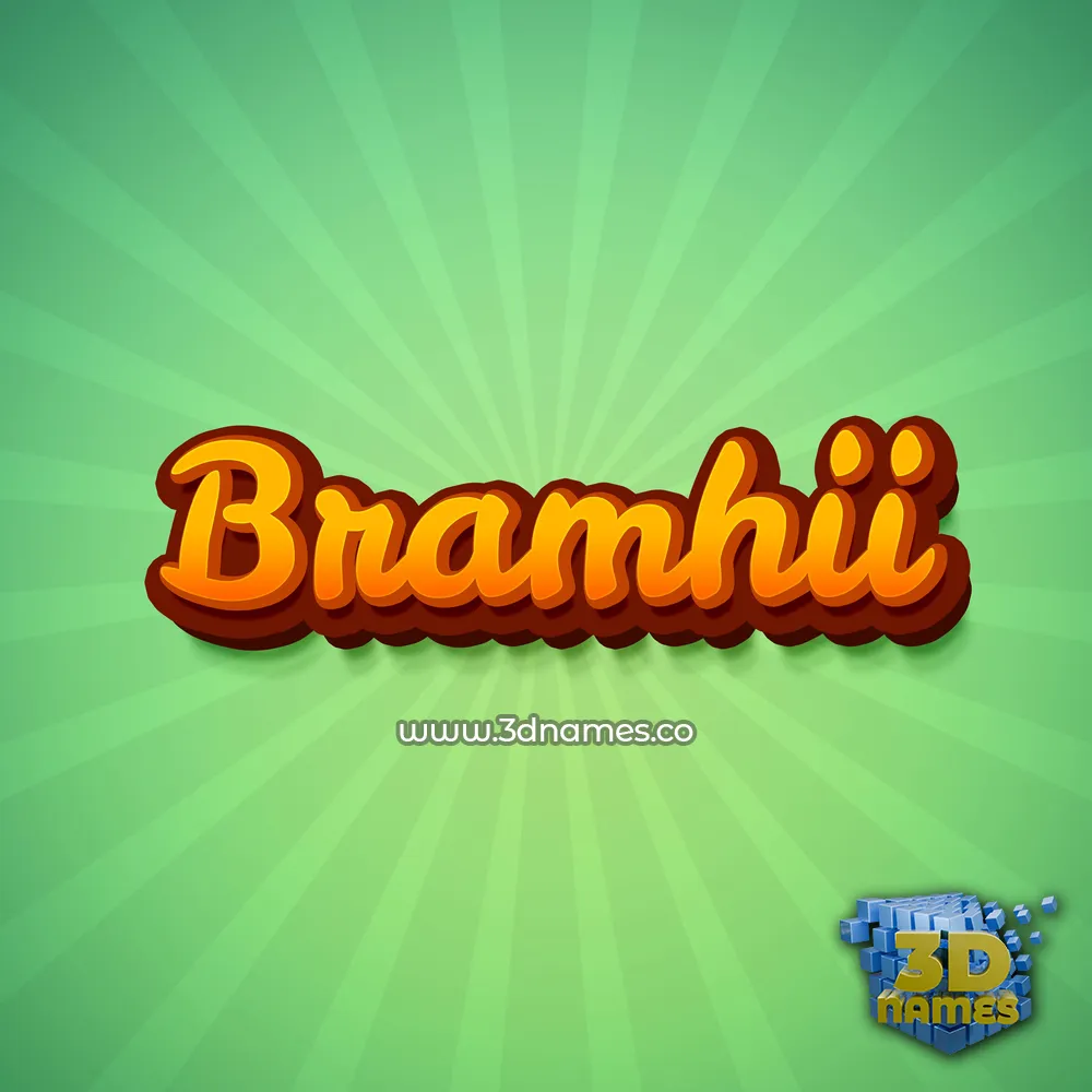 bramhii in Green Rays style - 3D name wallpaper bramhii in Green Rays style - 3D name wallpaper