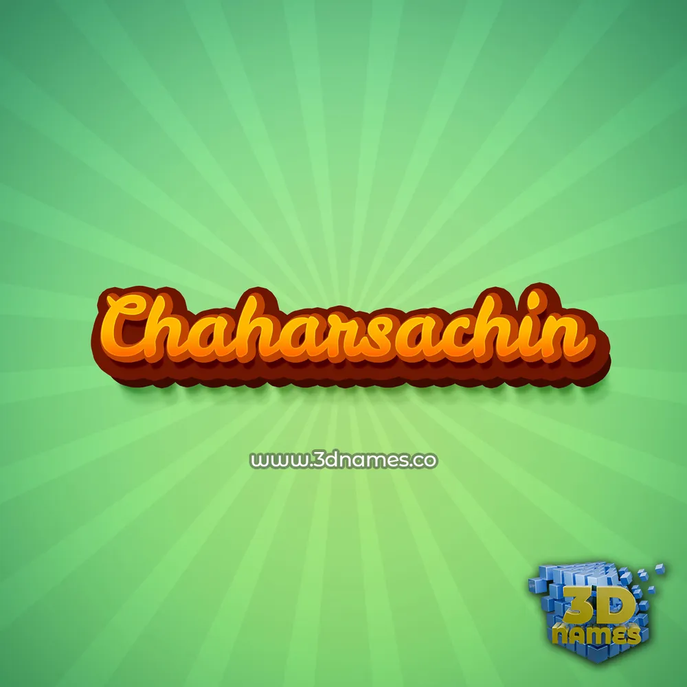 chaharsachin in Green Rays style - 3D name wallpaper chaharsachin in Green Rays style - 3D name wallpaper
