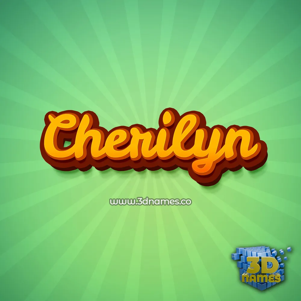 cherilyn in Green Rays style - 3D name wallpaper cherilyn in Green Rays style - 3D name wallpaper