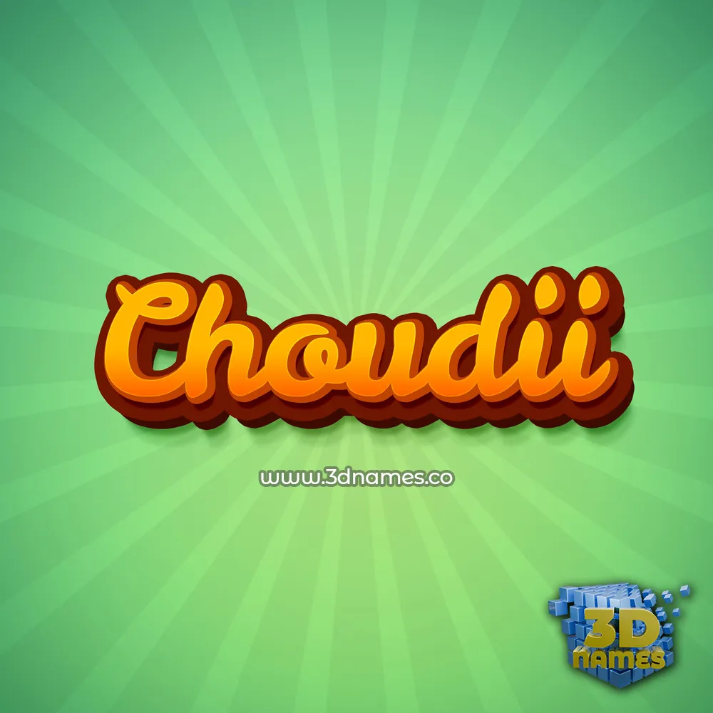 choudii in Green Rays style - 3D name wallpaper choudii in Green Rays style - 3D name wallpaper