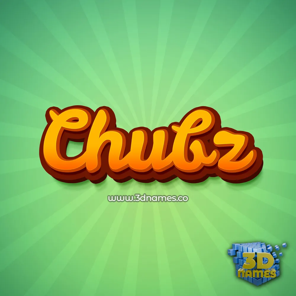 chubz in Green Rays style - 3D name wallpaper chubz in Green Rays style - 3D name wallpaper