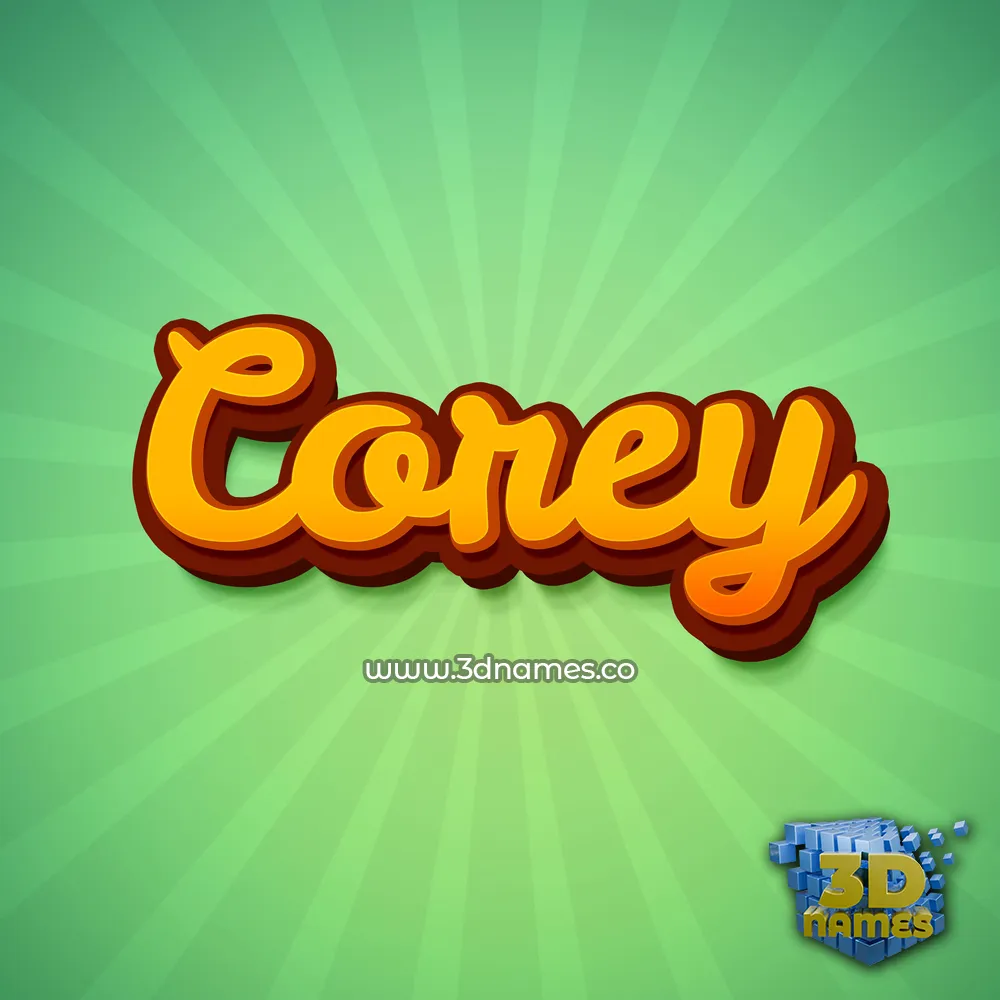 corey in Green Rays style - 3D name wallpaper corey in Green Rays style - 3D name wallpaper
