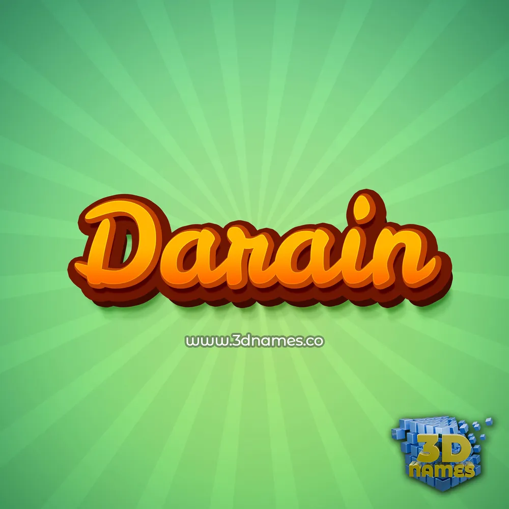 darain in Green Rays style - 3D name wallpaper darain in Green Rays style - 3D name wallpaper