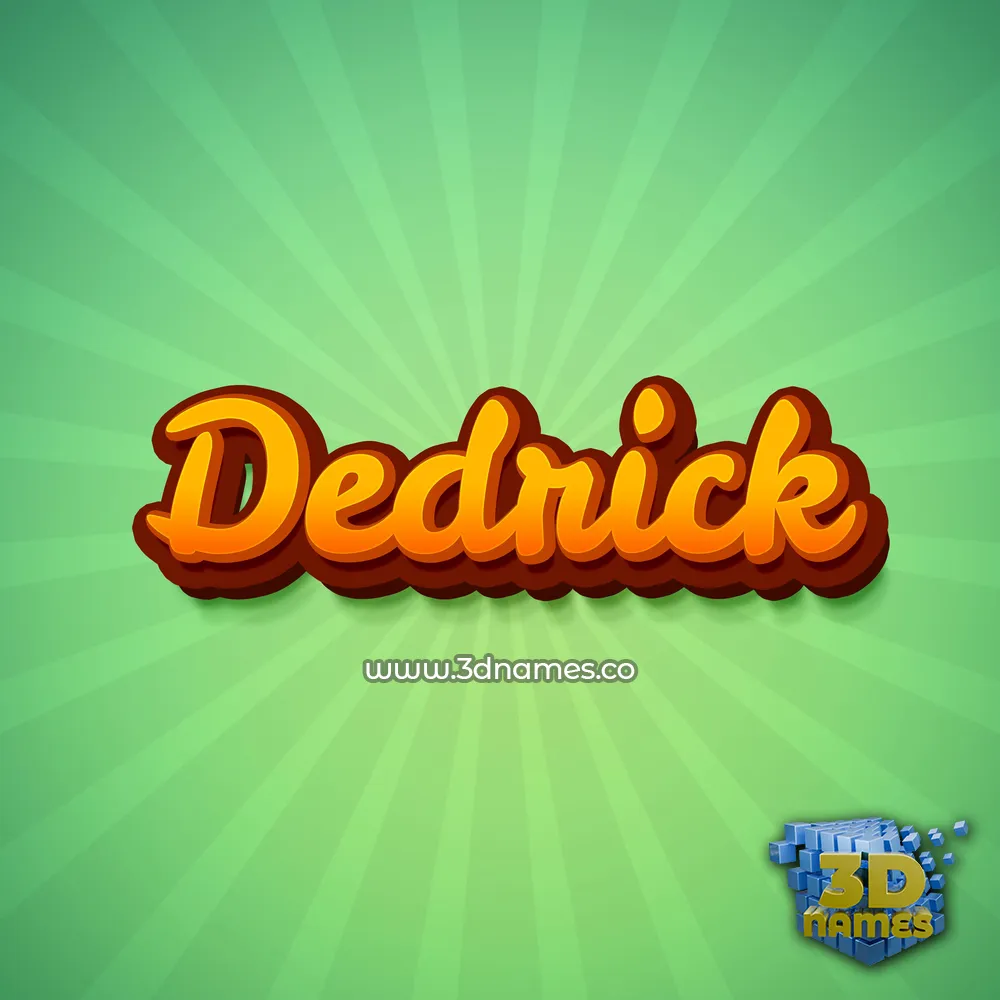 dedrick in Green Rays style - 3D name wallpaper dedrick in Green Rays style - 3D name wallpaper