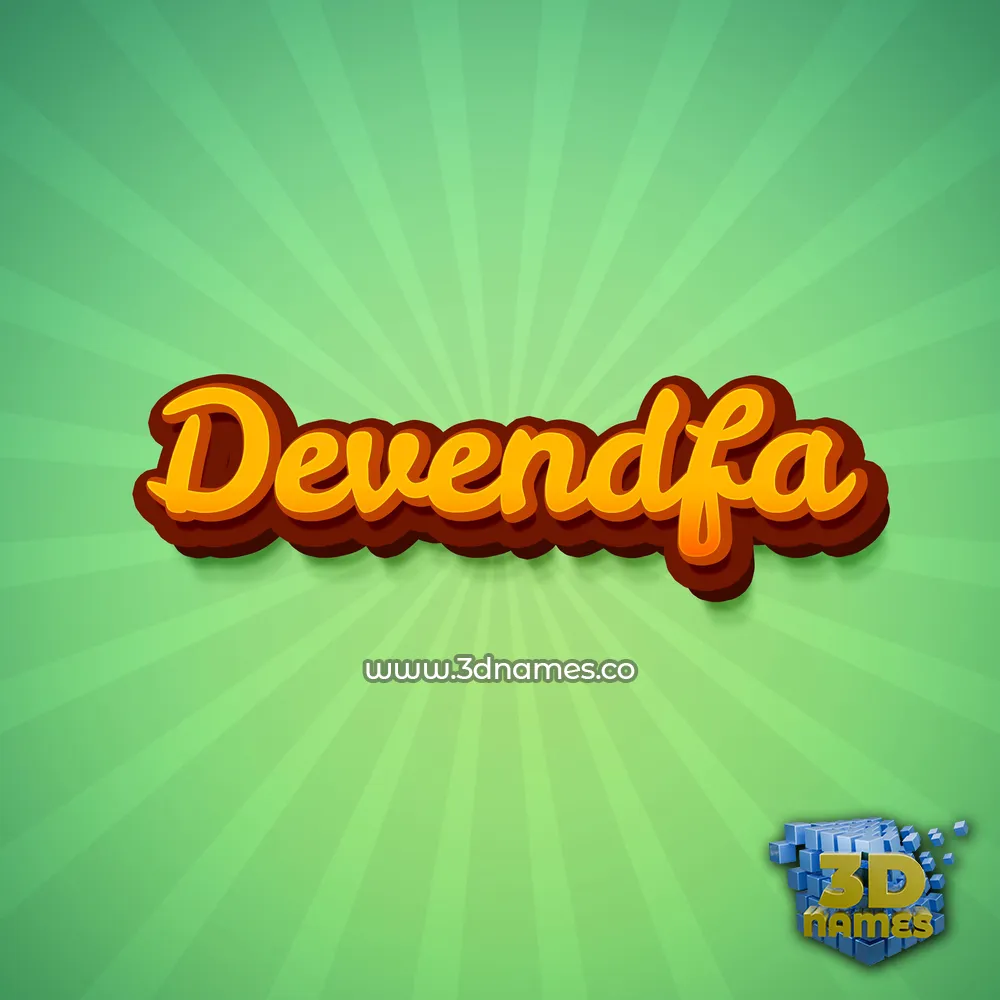 devendfa in Green Rays style - 3D name wallpaper devendfa in Green Rays style - 3D name wallpaper