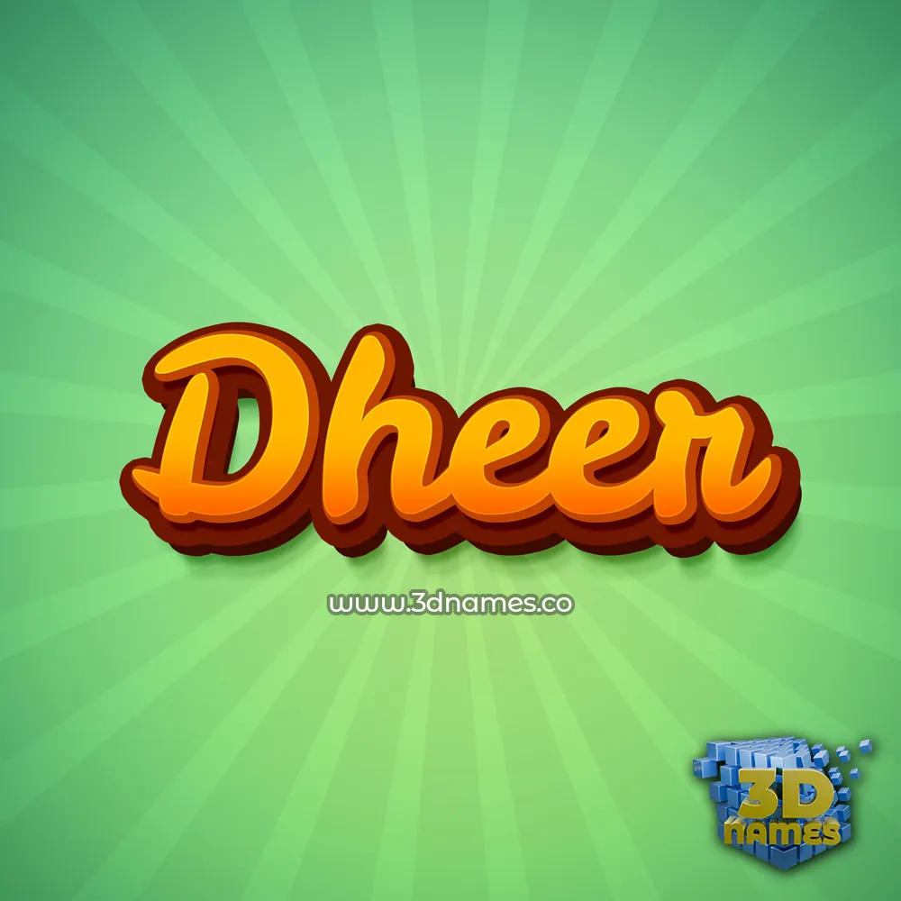 dheer in Green Rays style - 3D name wallpaper dheer in Green Rays style - 3D name wallpaper