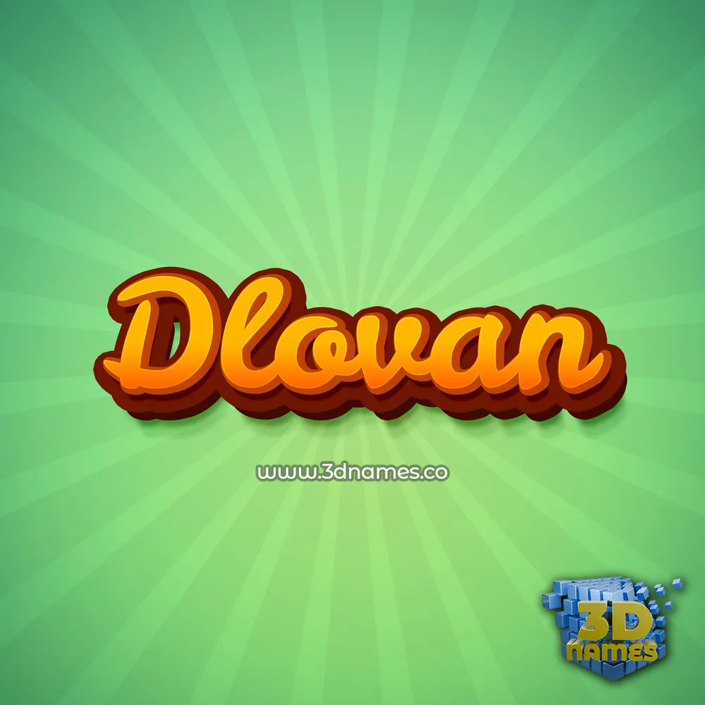 dlovan in Green Rays style - 3D name wallpaper dlovan in Green Rays style - 3D name wallpaper