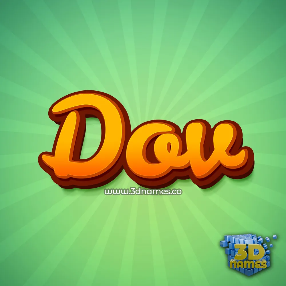 dov in Green Rays style - 3D name wallpaper dov in Green Rays style - 3D name wallpaper
