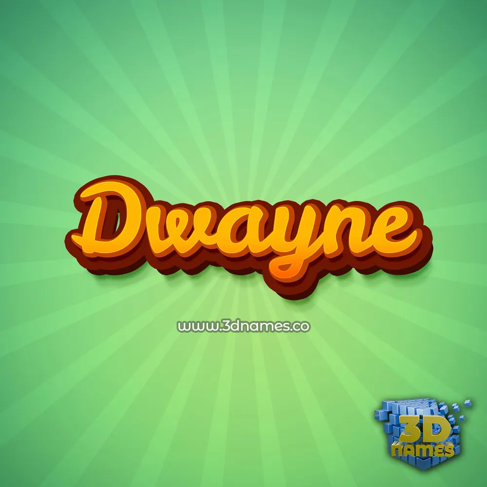 dwayne in Green Rays style - 3D name wallpaper dwayne in Green Rays style - 3D name wallpaper