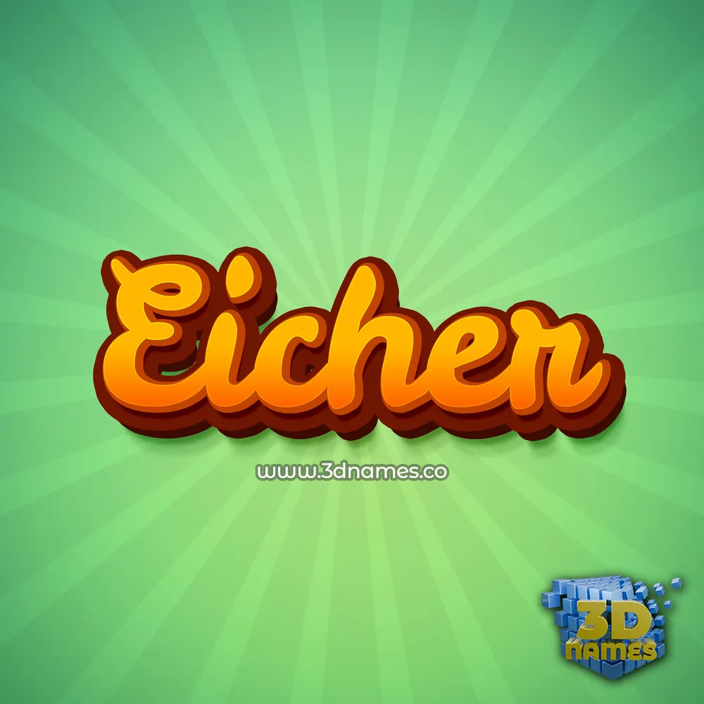 eicher in Green Rays style - 3D name wallpaper eicher in Green Rays style - 3D name wallpaper