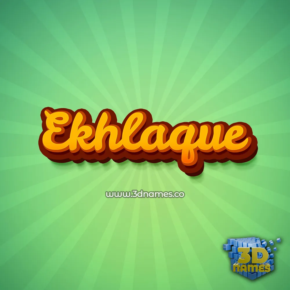 ekhlaque in Green Rays style - 3D name wallpaper ekhlaque in Green Rays style - 3D name wallpaper
