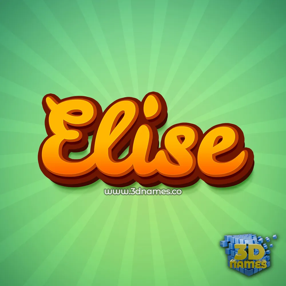 elise in Green Rays style - 3D name wallpaper elise in Green Rays style - 3D name wallpaper