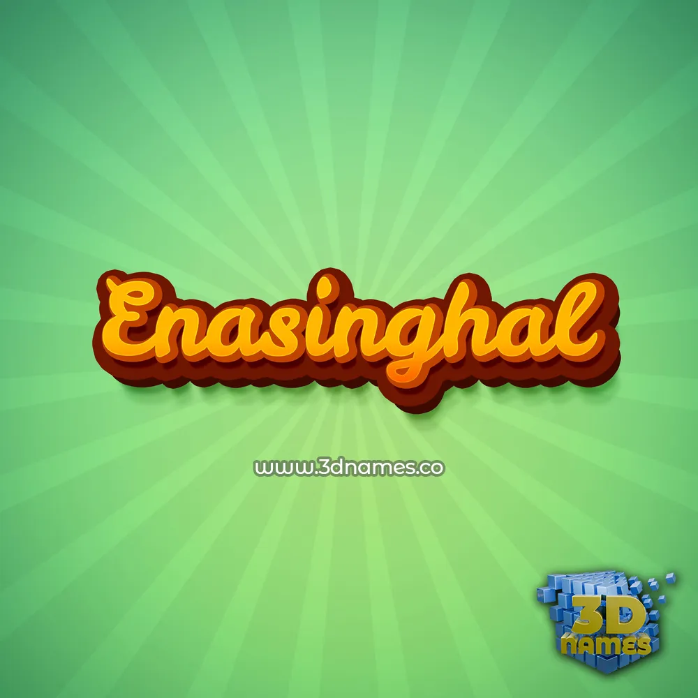 enasinghal in Green Rays style - 3D name wallpaper enasinghal in Green Rays style - 3D name wallpaper