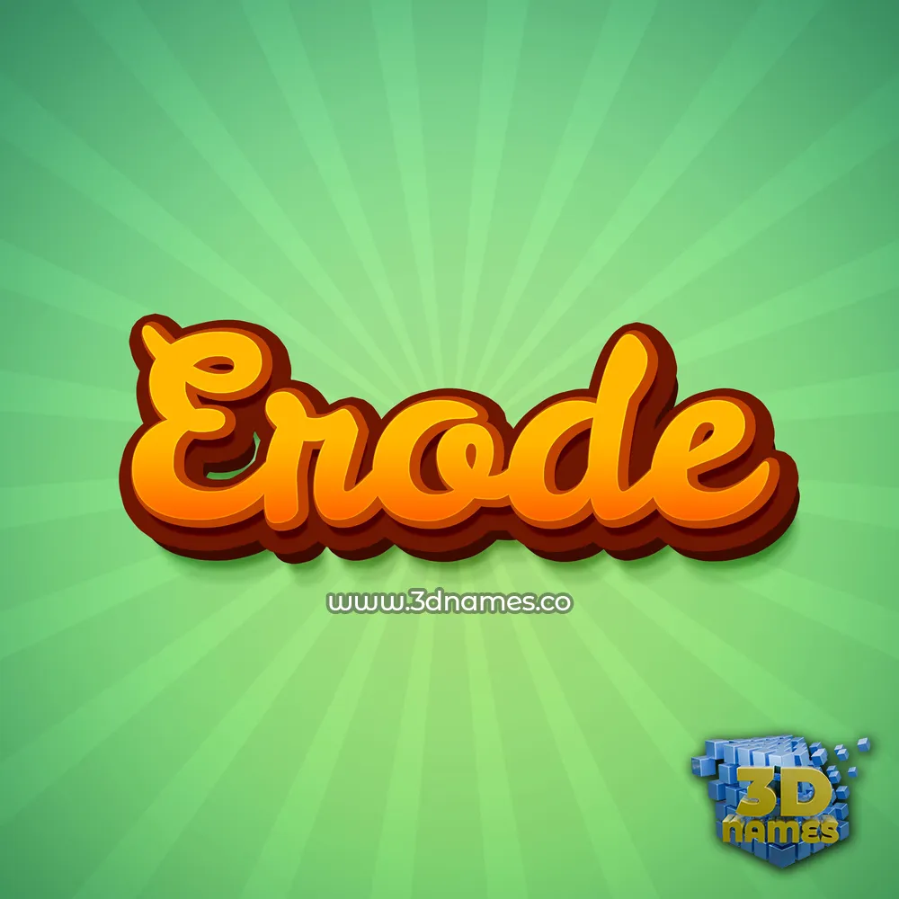 erode in Green Rays style - 3D name wallpaper erode in Green Rays style - 3D name wallpaper