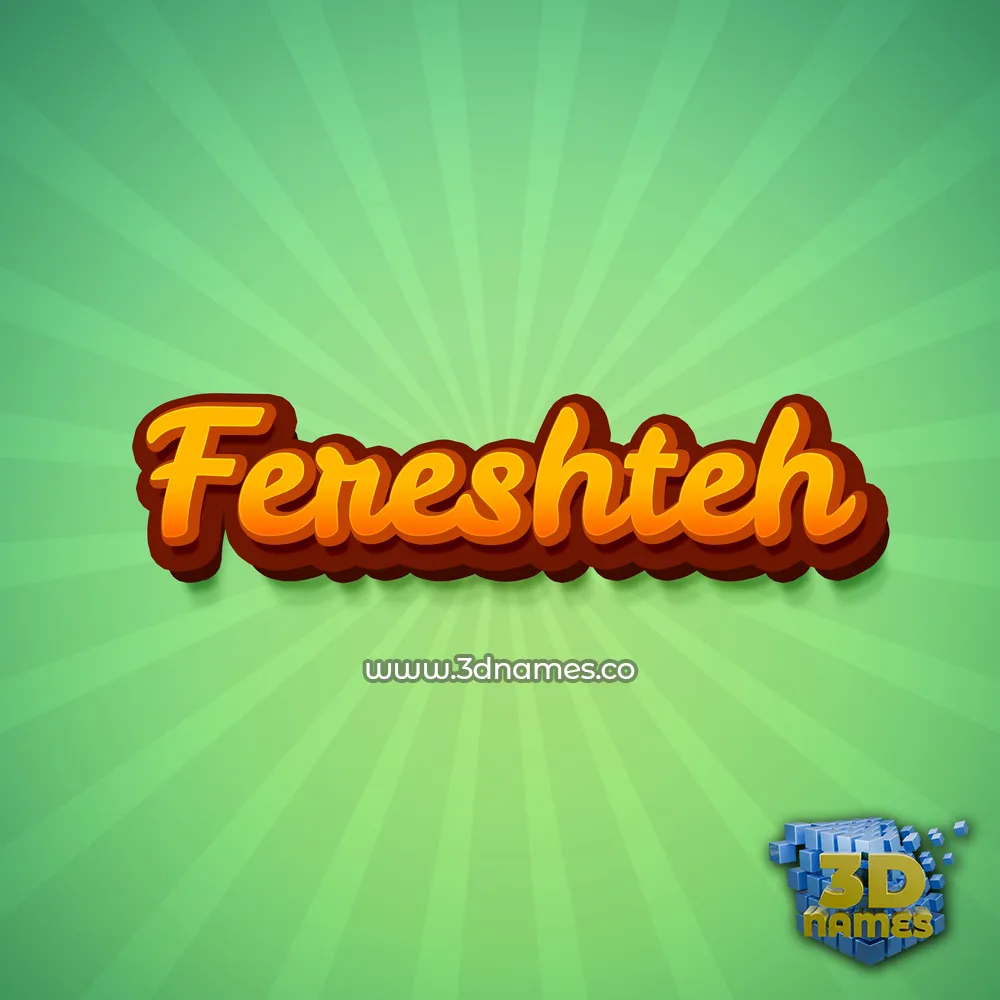 fereshteh in Green Rays style - 3D name wallpaper fereshteh in Green Rays style - 3D name wallpaper