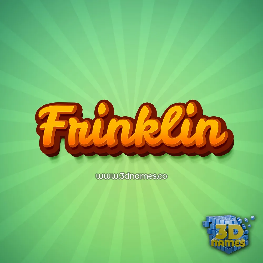 frinklin in Green Rays style - 3D name wallpaper frinklin in Green Rays style - 3D name wallpaper
