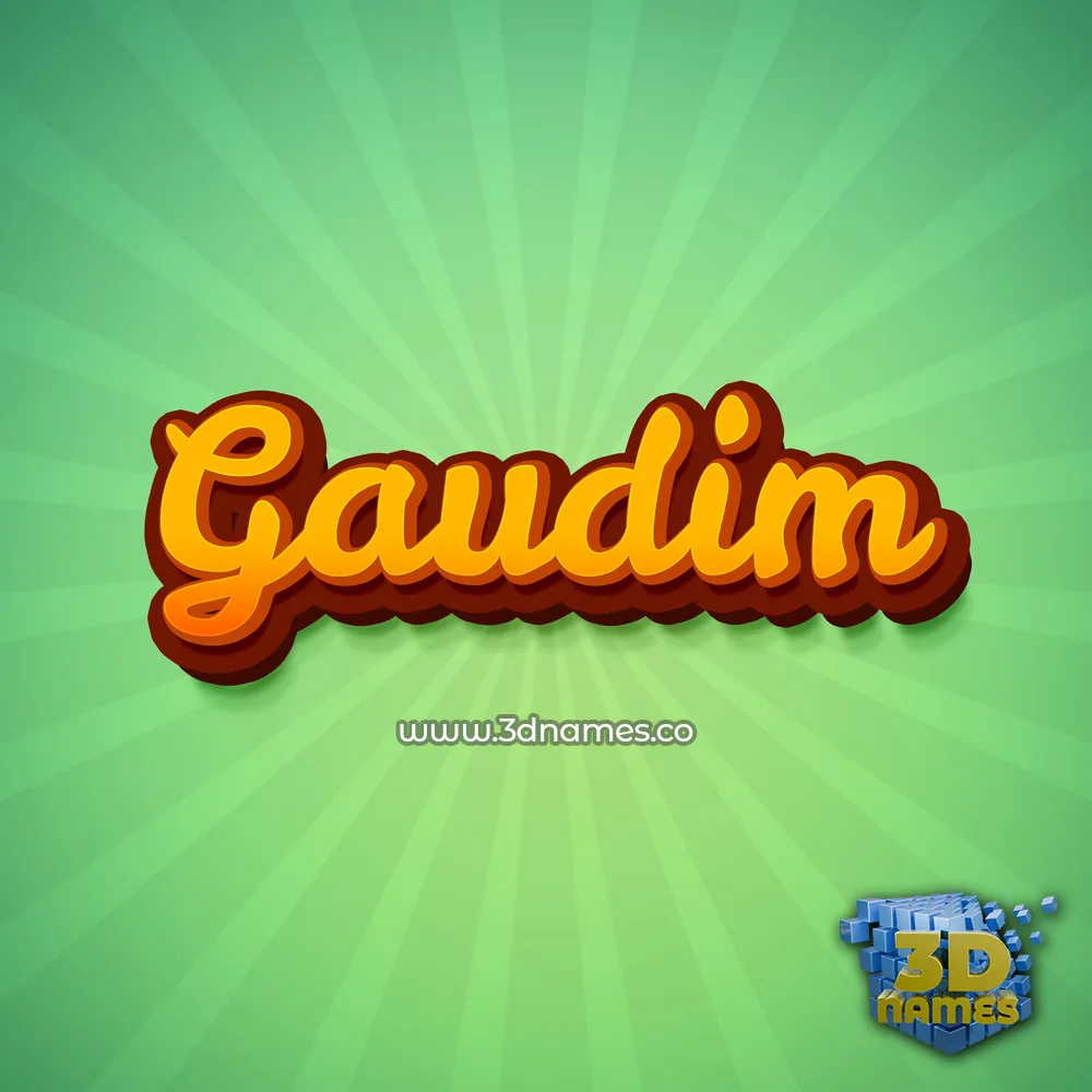 gaudim in Green Rays style - 3D name wallpaper gaudim in Green Rays style - 3D name wallpaper