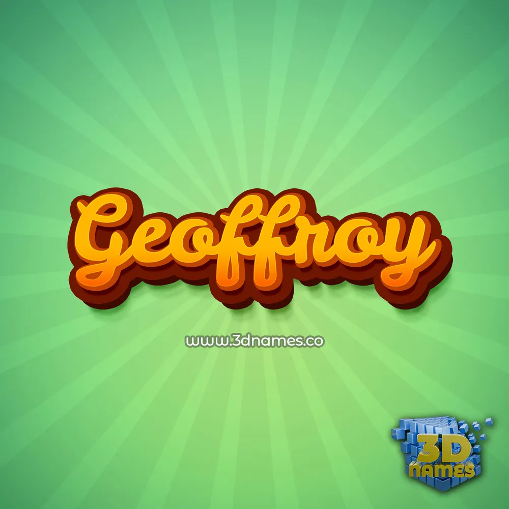 geoffroy in Green Rays style - 3D name wallpaper geoffroy in Green Rays style - 3D name wallpaper