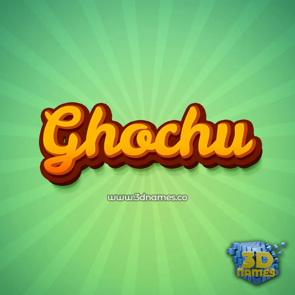 ghochu in Green Rays style - 3D name wallpaper ghochu in Green Rays style - 3D name wallpaper