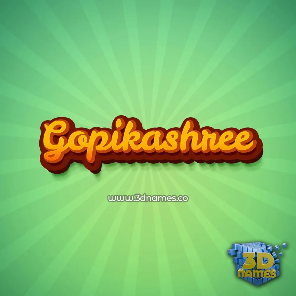 gopikashree in Green Rays style - 3D name wallpaper gopikashree in Green Rays style - 3D name wallpaper