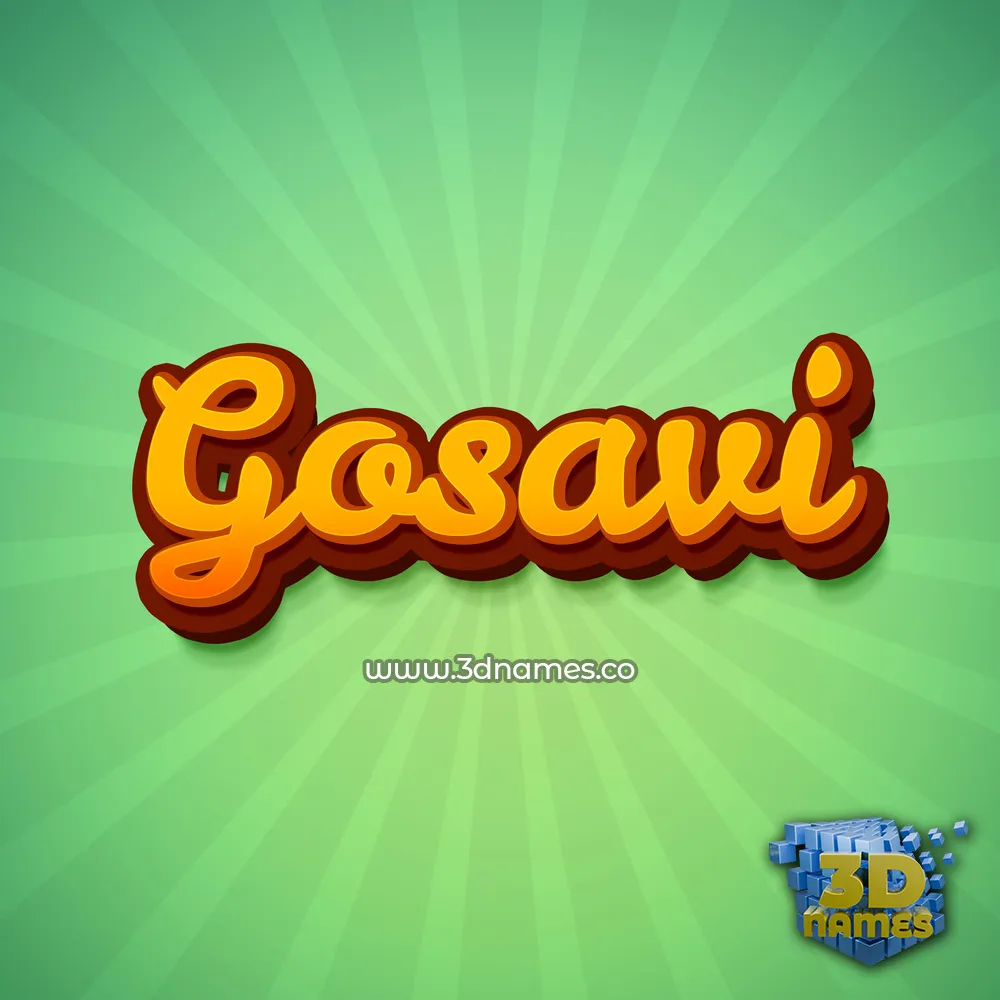gosavi in Green Rays style - 3D name wallpaper gosavi in Green Rays style - 3D name wallpaper
