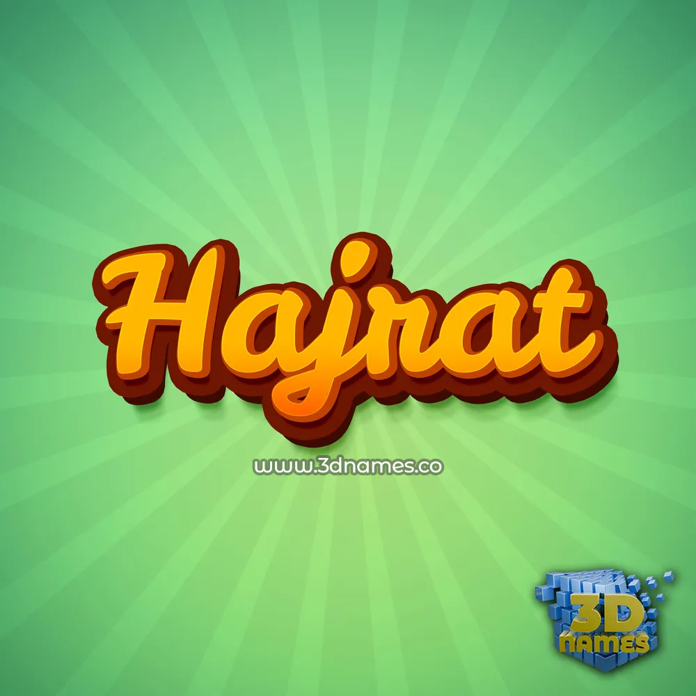 hajrat in Green Rays style - 3D name wallpaper hajrat in Green Rays style - 3D name wallpaper