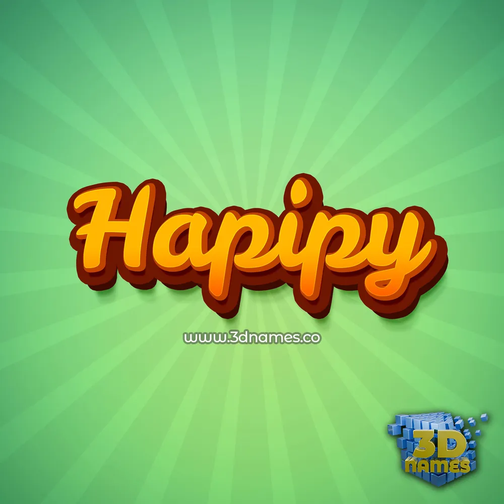 hapipy in Green Rays style - 3D name wallpaper hapipy in Green Rays style - 3D name wallpaper
