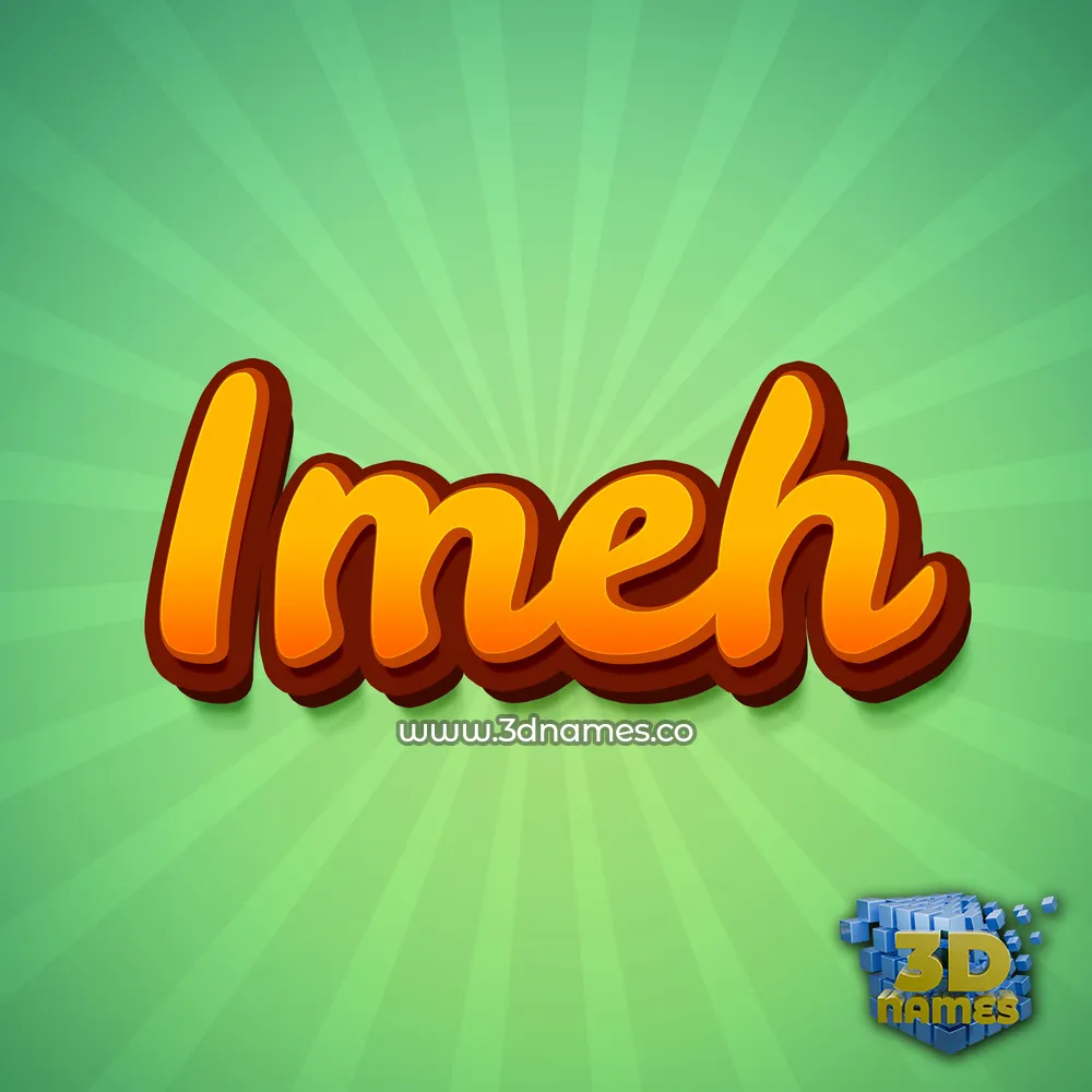 imeh in Green Rays style - 3D name wallpaper imeh in Green Rays style - 3D name wallpaper