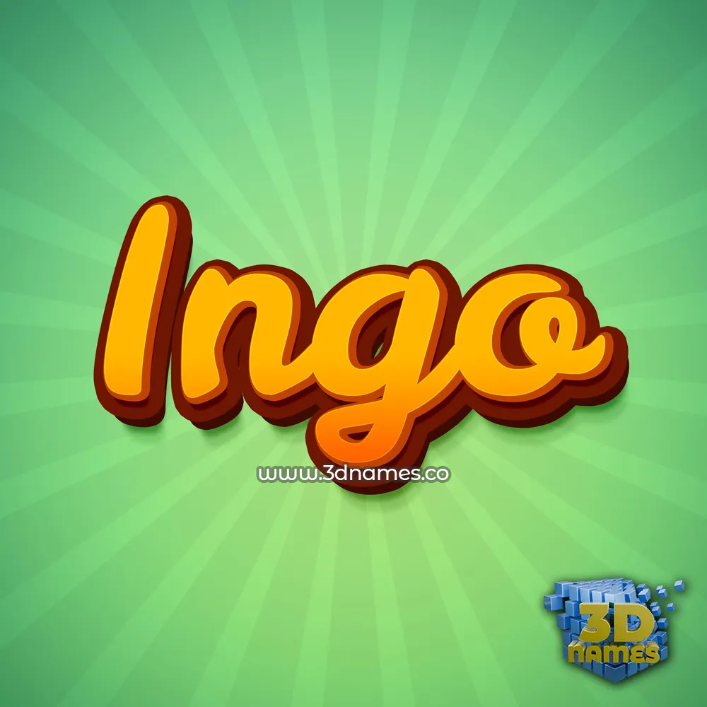ingo in Green Rays style - 3D name wallpaper ingo in Green Rays style - 3D name wallpaper