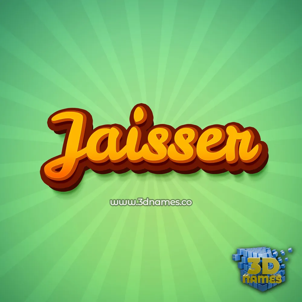jaisser in Green Rays style - 3D name wallpaper jaisser in Green Rays style - 3D name wallpaper