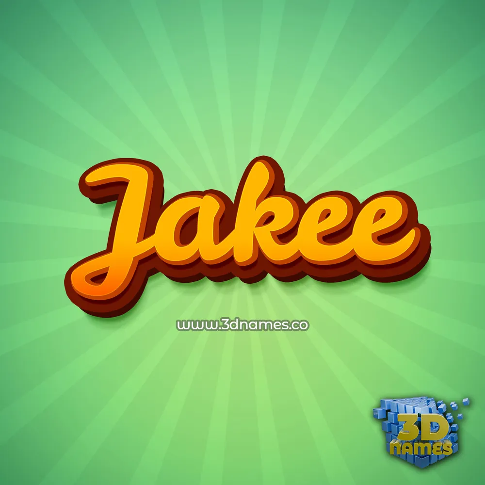 jakee in Green Rays style - 3D name wallpaper jakee in Green Rays style - 3D name wallpaper