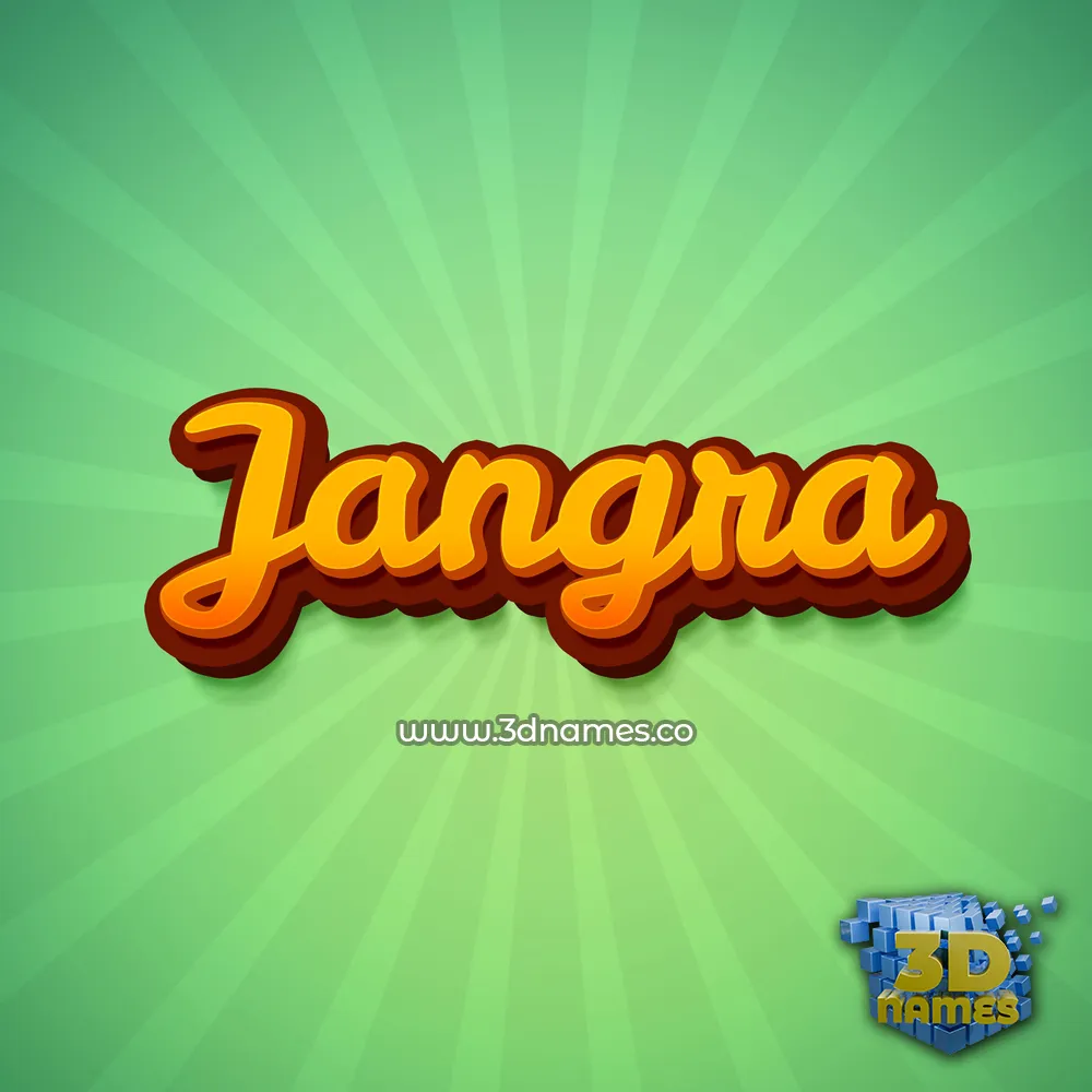 jangra in Green Rays style - 3D name wallpaper jangra in Green Rays style - 3D name wallpaper