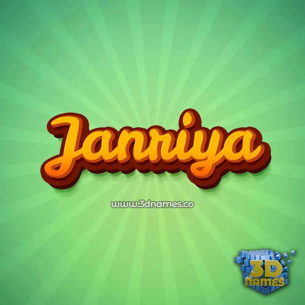 janriya in Green Rays style - 3D name wallpaper janriya in Green Rays style - 3D name wallpaper