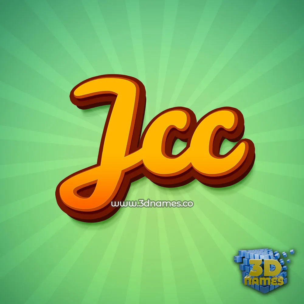 jcc in Green Rays style - 3D name wallpaper jcc in Green Rays style - 3D name wallpaper