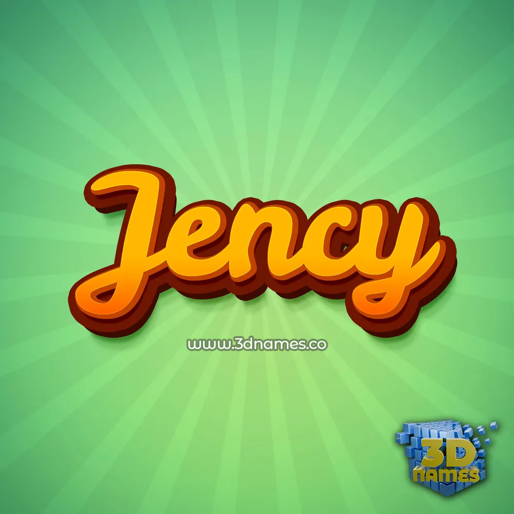 jency in Green Rays style - 3D name wallpaper jency in Green Rays style - 3D name wallpaper
