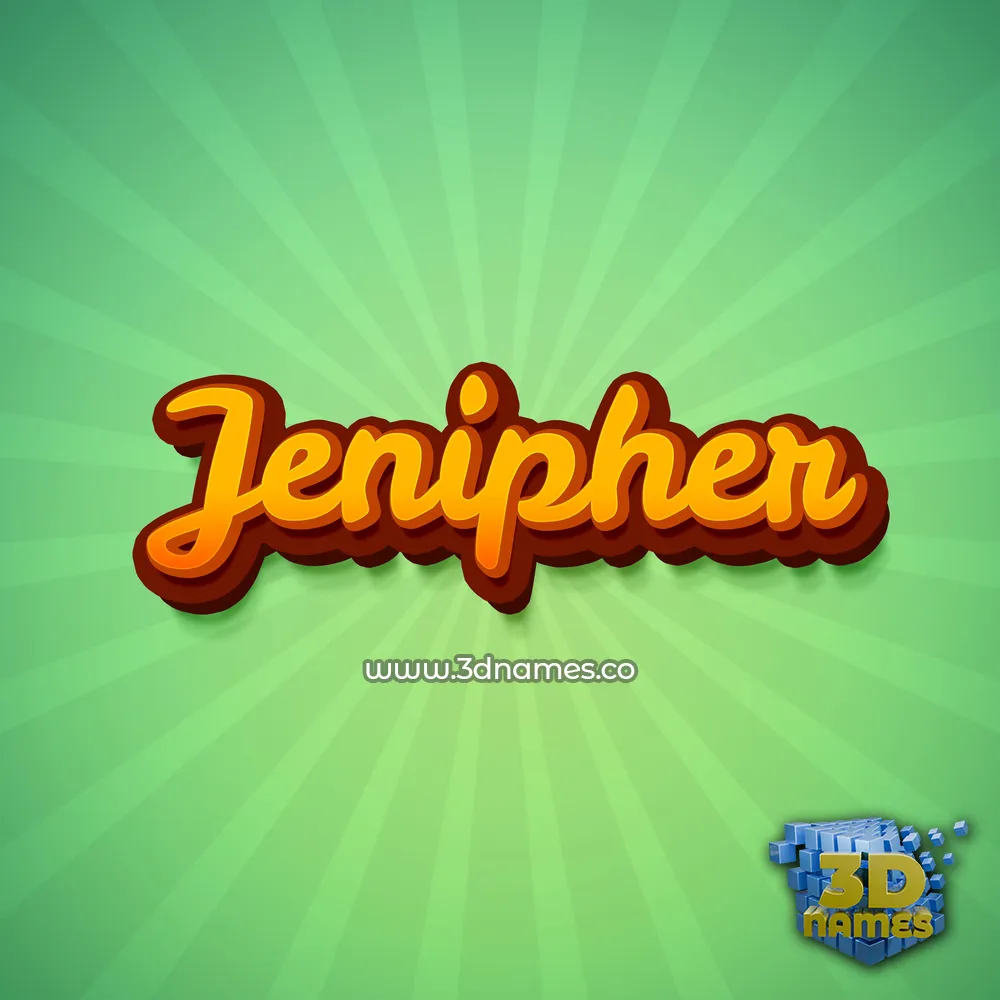 jenipher in Green Rays style - 3D name wallpaper jenipher in Green Rays style - 3D name wallpaper