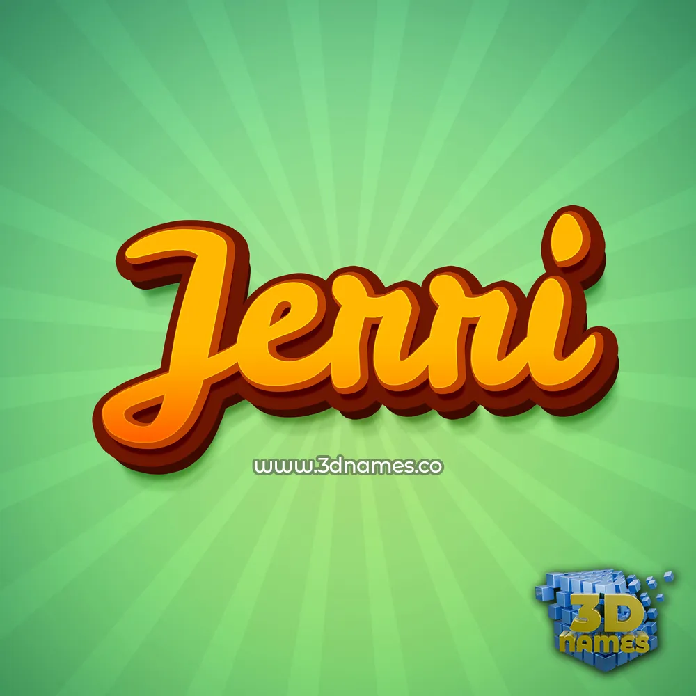 jerri in Green Rays style - 3D name wallpaper jerri in Green Rays style - 3D name wallpaper