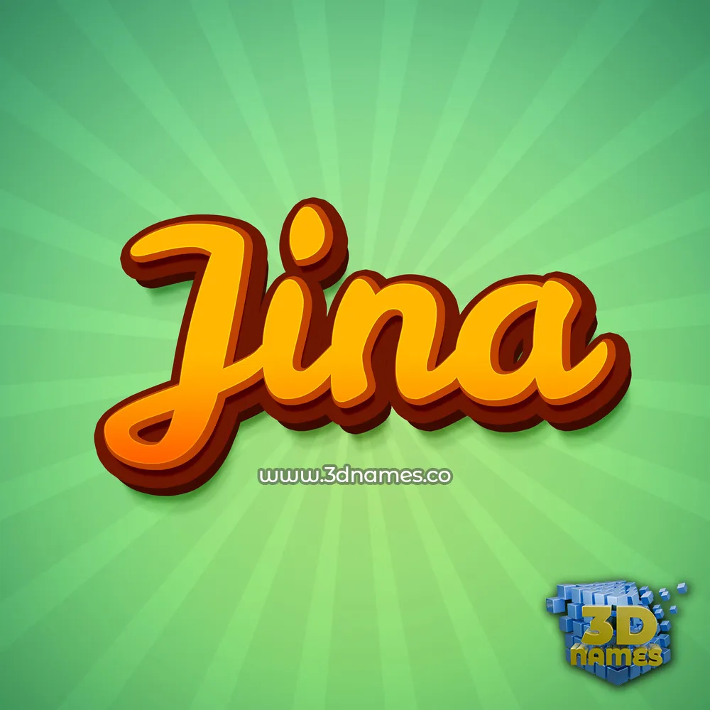 jina in Green Rays style - 3D name wallpaper jina in Green Rays style - 3D name wallpaper