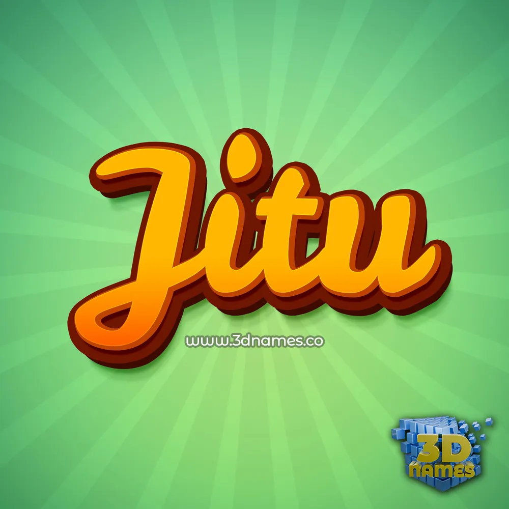 jitu in Green Rays style - 3D name wallpaper jitu in Green Rays style - 3D name wallpaper