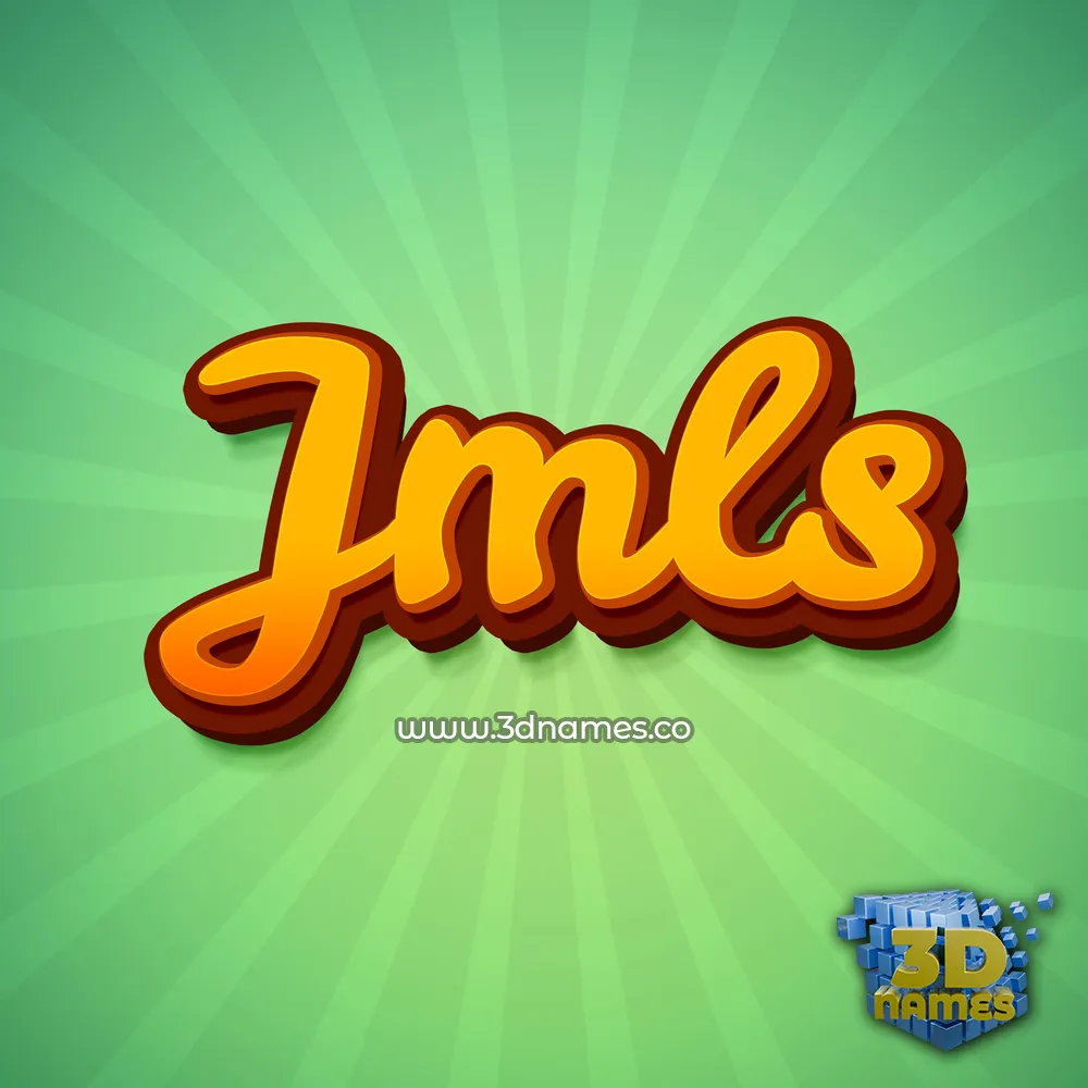 jmls in Green Rays style - 3D name wallpaper jmls in Green Rays style - 3D name wallpaper