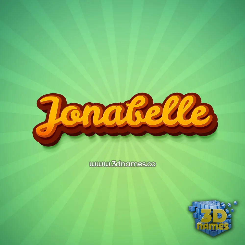 jonabelle in Green Rays style - 3D name wallpaper jonabelle in Green Rays style - 3D name wallpaper