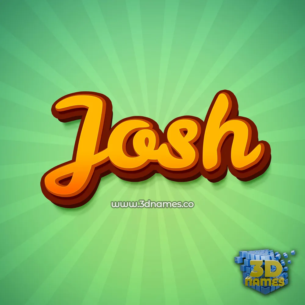 josh in Green Rays style - 3D name wallpaper josh in Green Rays style - 3D name wallpaper