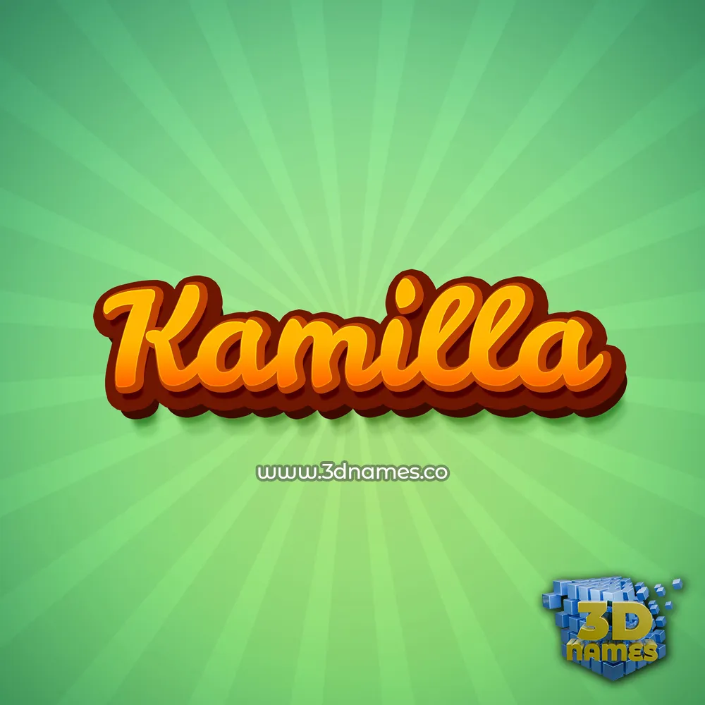 kamilla in Green Rays style - 3D name wallpaper kamilla in Green Rays style - 3D name wallpaper