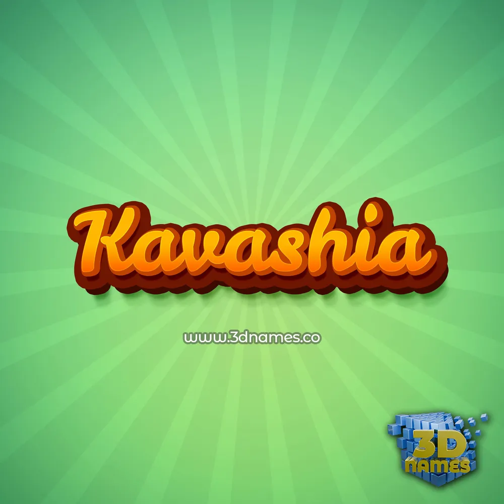 kavashia in Green Rays style - 3D name wallpaper kavashia in Green Rays style - 3D name wallpaper