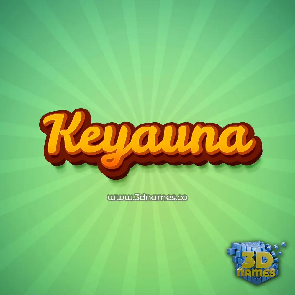 keyauna in Green Rays style - 3D name wallpaper keyauna in Green Rays style - 3D name wallpaper