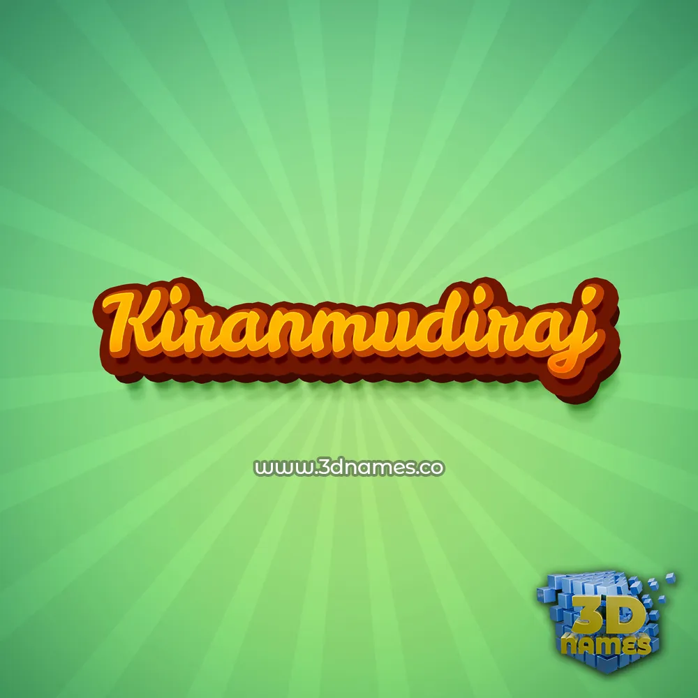 kiranmudiraj in Green Rays style - 3D name wallpaper kiranmudiraj in Green Rays style - 3D name wallpaper