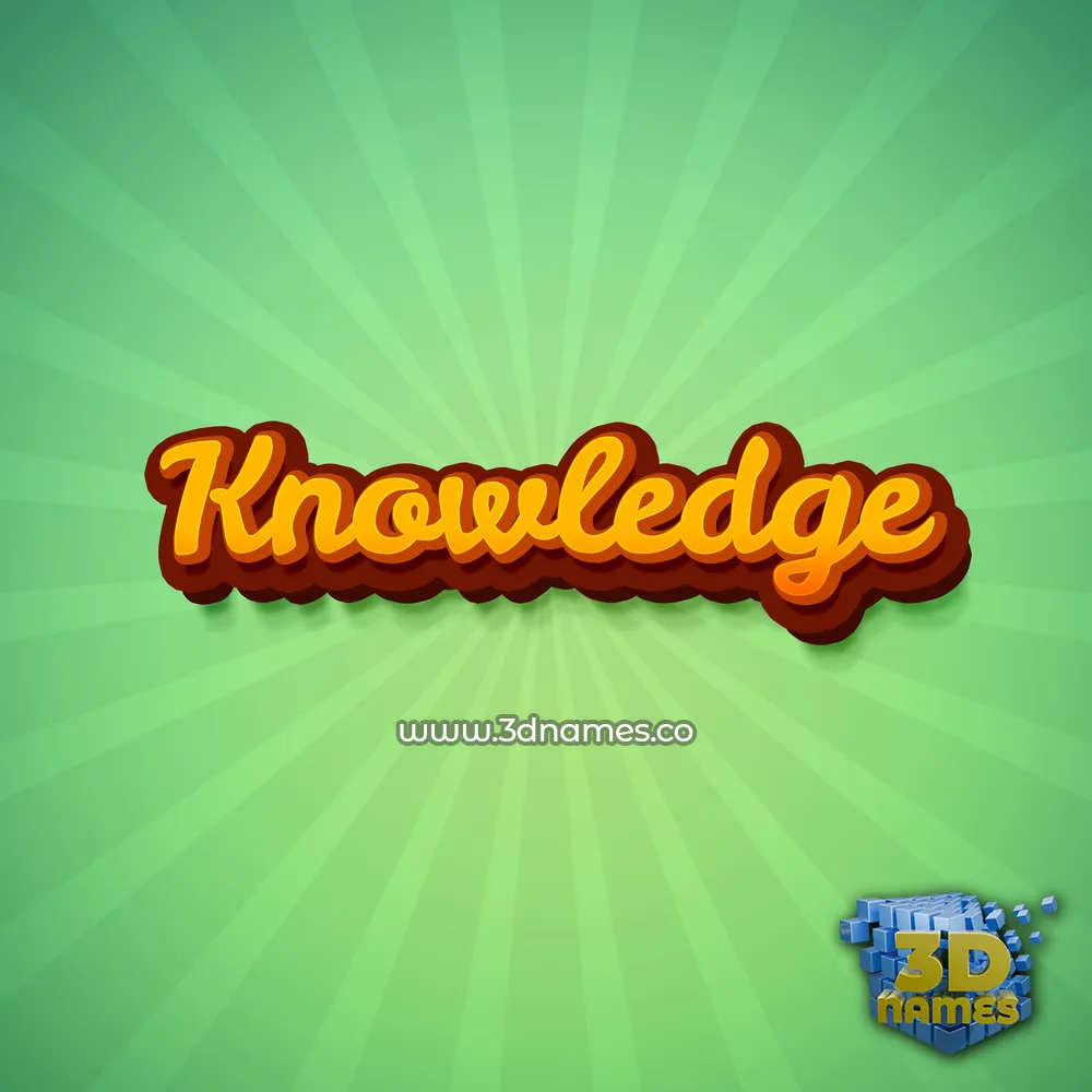 knowledge in Green Rays style - 3D name wallpaper knowledge in Green Rays style - 3D name wallpaper